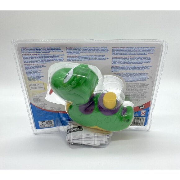 Vintage Y2K Fisher Price Toddlerz Wild Lights Snake Toy Flashlight In Package - Picture 3 of 6